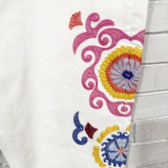 Boden Women's White Embroidered Jeans - Picture 9 of 14